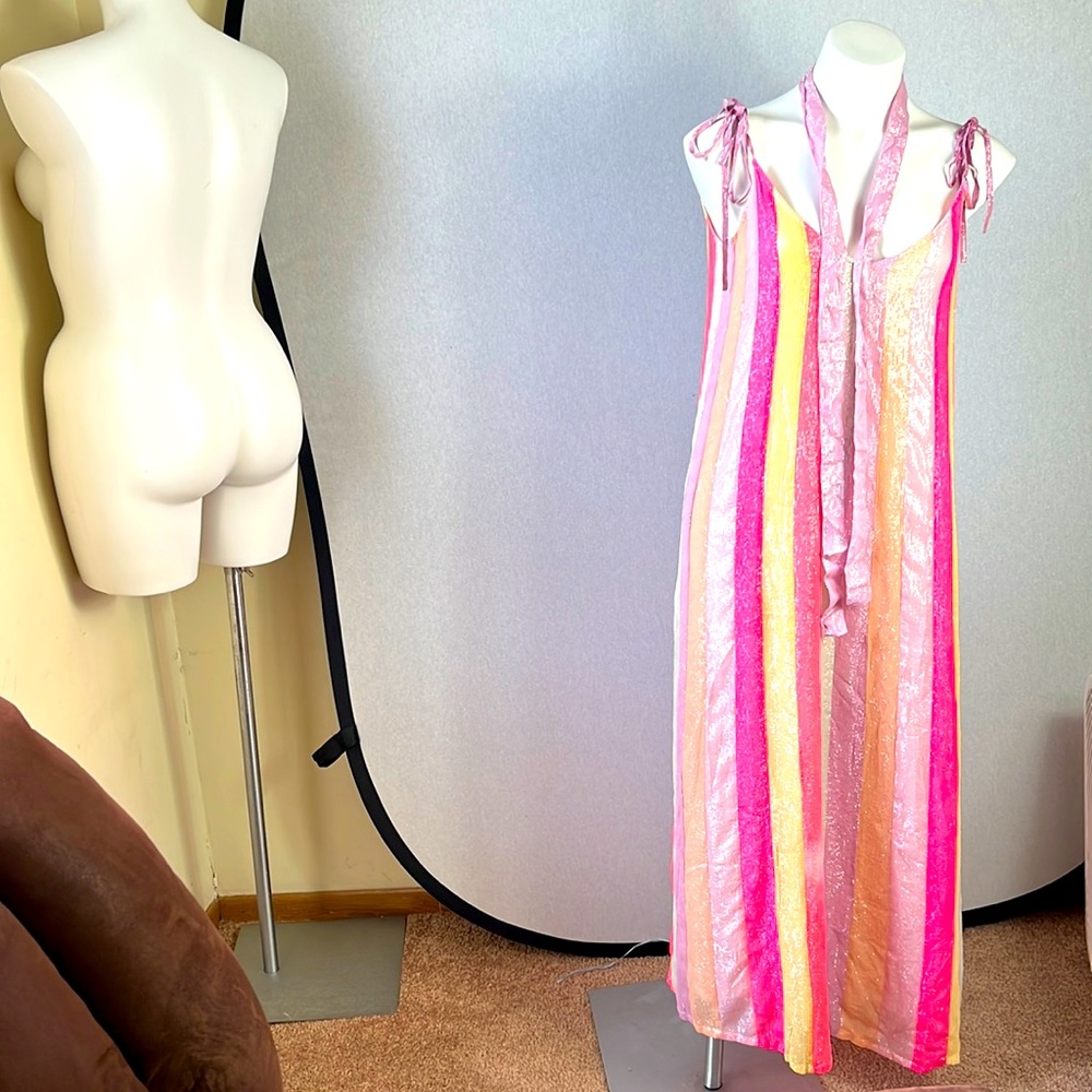 Sundress cary dress in Marbella mix rainbow  women size XS/S nwot